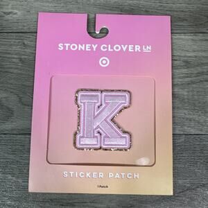 Stoney Clover Lane x Target Sticker Patch Pink/ Gold Letter K